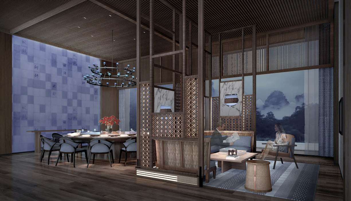 杨邦胜知名度假酒店设计作品_张家界华邑酒店全日餐厅 杨邦胜知名度假酒店设计作品_张家界华邑酒店全日餐厅