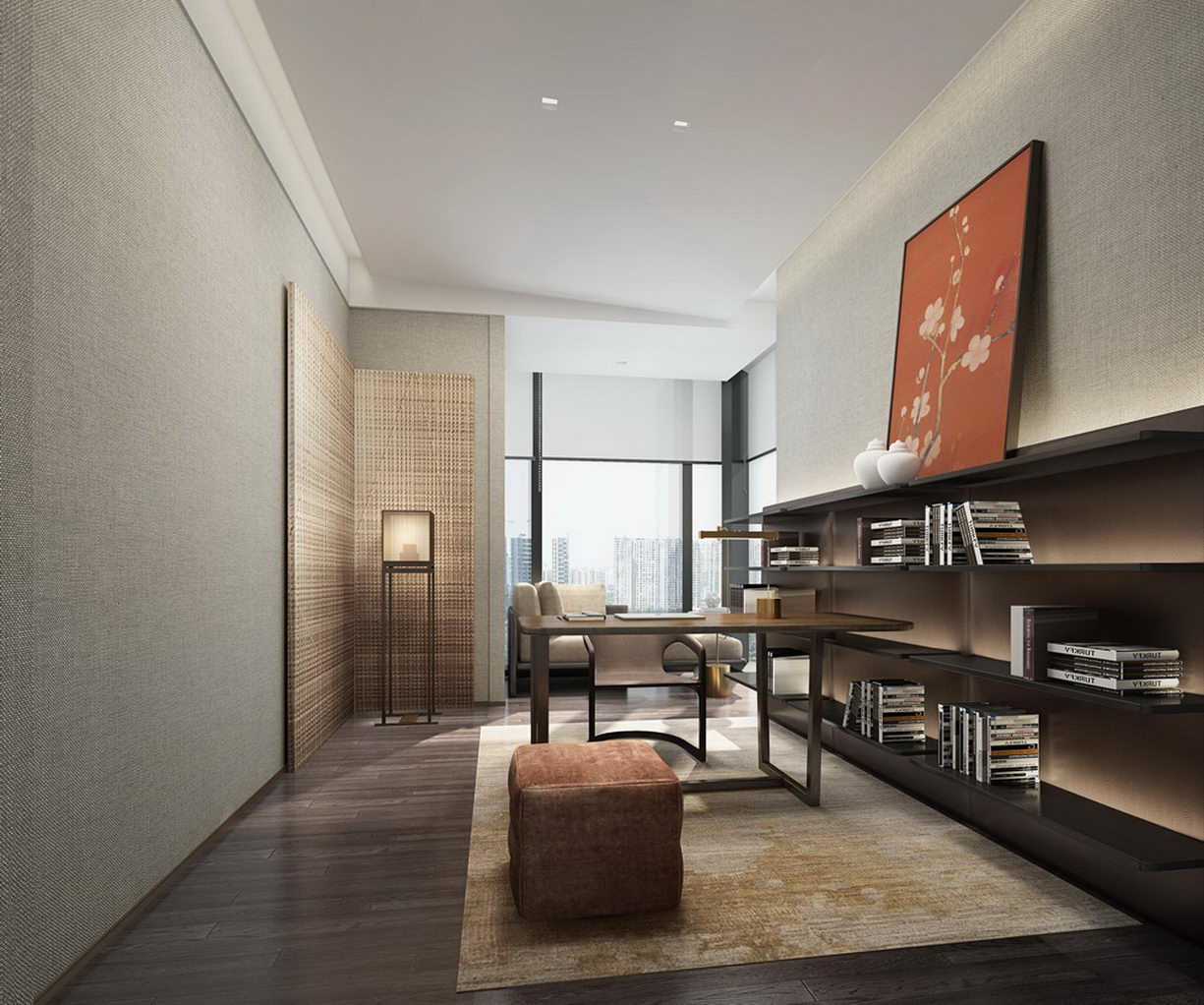 YANG设计集团高端公寓硬装设计作品_郑州金融岛公寓硬装设计玄关 YANG设计集团高端公寓硬装设计作品_郑州金融岛公寓硬装设计玄关