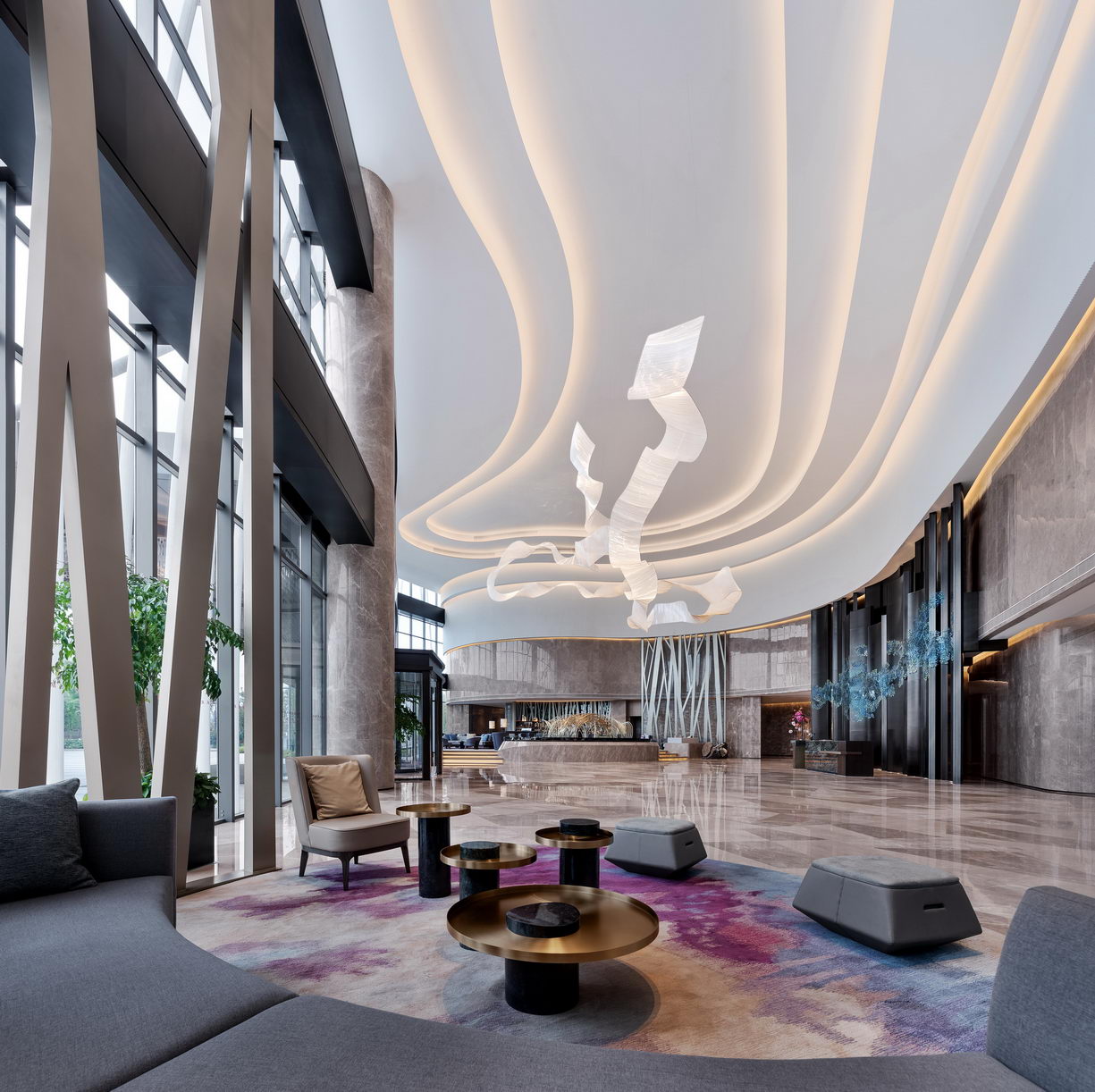 杭州临安万豪酒店，五星级商务酒店设计，杨邦胜设计集团