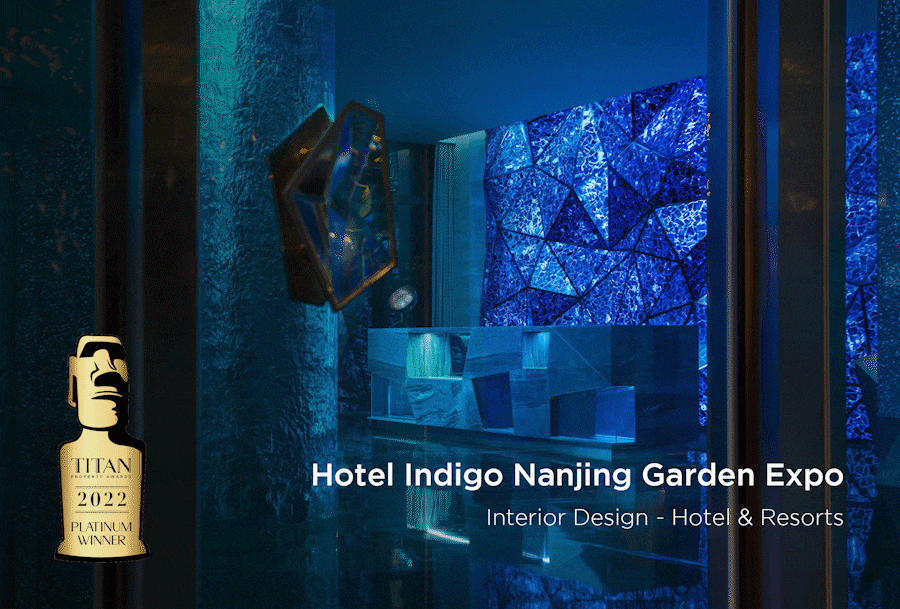 YANG酒店设计作品南京园博园英迪格酒店，荣获TITAN Property Award 铂金奖