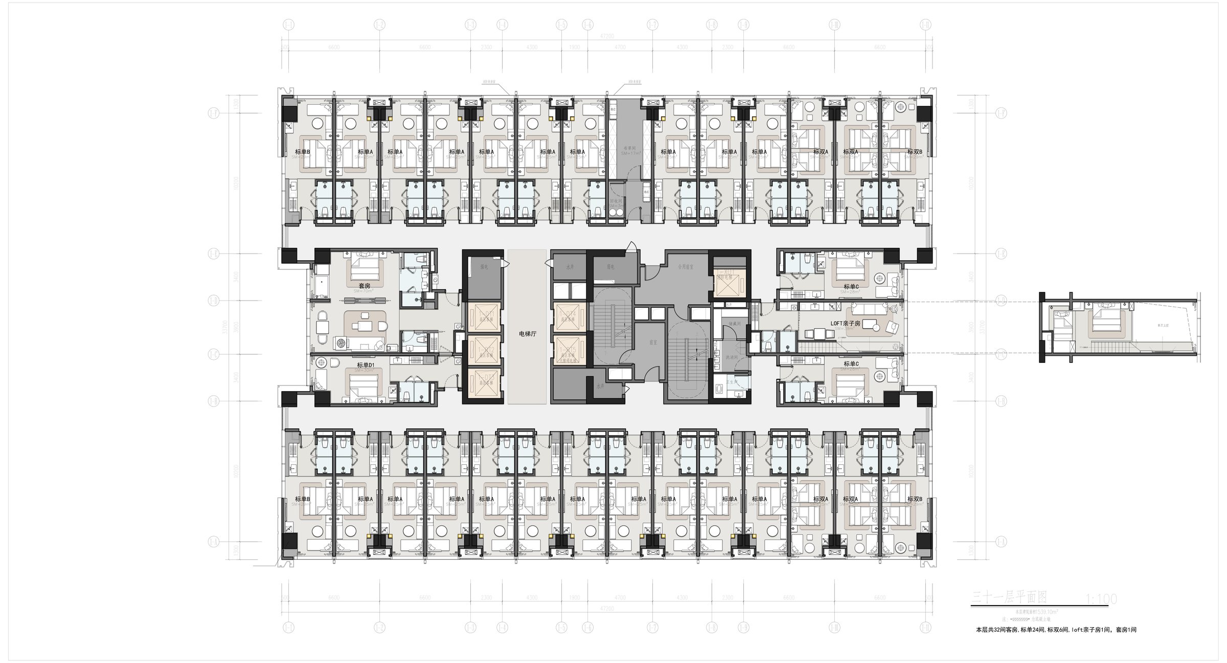 弗朗酒店 FRAN HOTEL · 客房设计 效果图 06